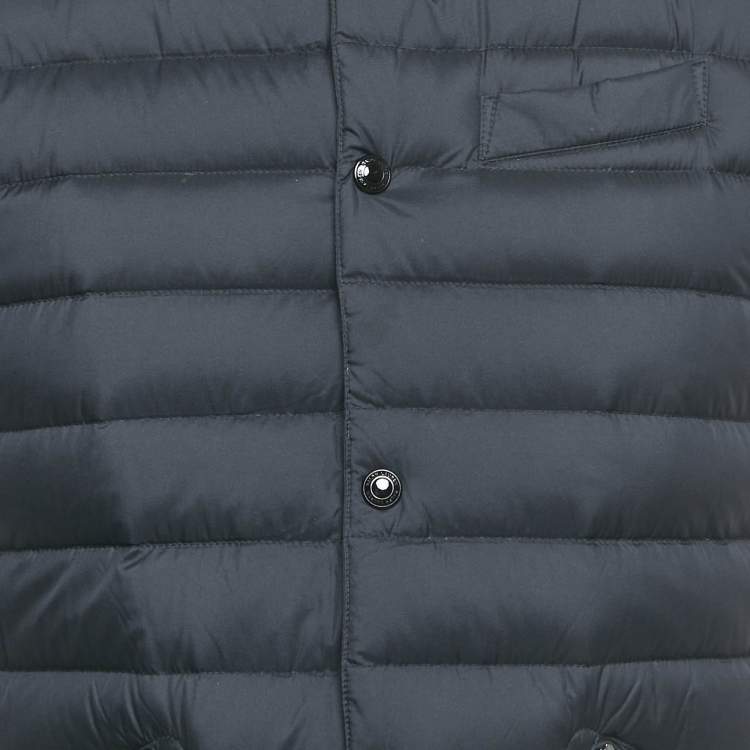 Pre Owned Polo Ralph Lauren Black Nylon Down Puffer Gilet S