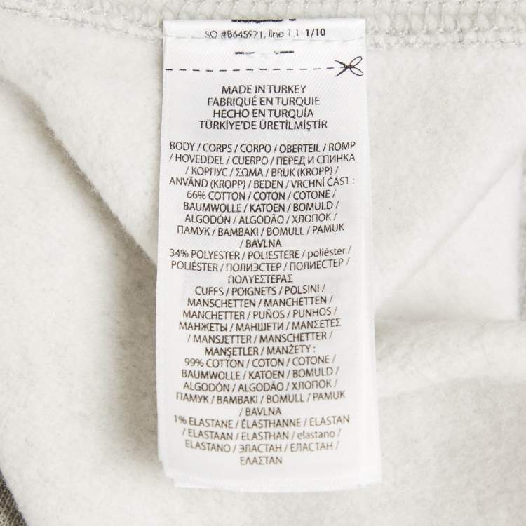 Pre Owned Polo Ralph Lauren Grey  Bear Print Cotton Blend Sweatshirt M