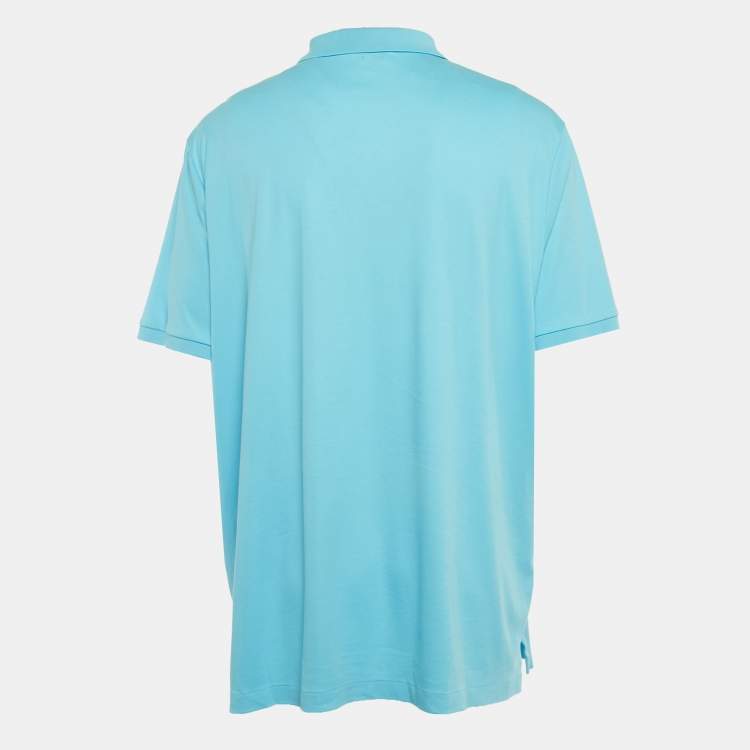 مملوكة مسبقًا Polo Ralph Lauren Blue Jersey Classic Fit Polo T-Shirt XXL