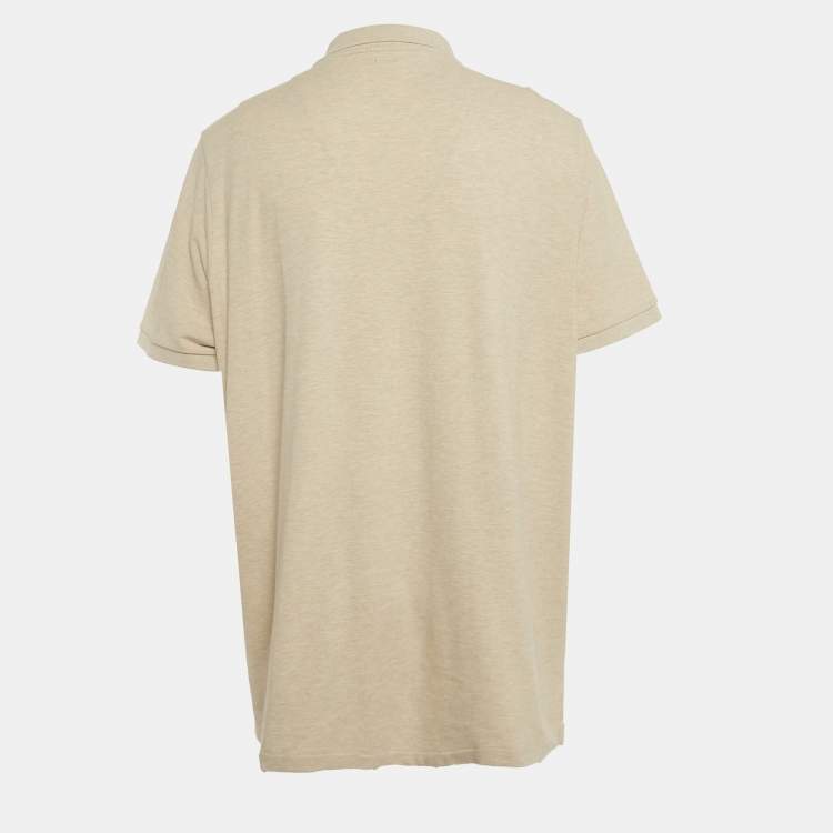 Pre Owned Polo Ralph Lauren Logo Embroidered Cotton Classic Fit Polo T-Shirt XXL  