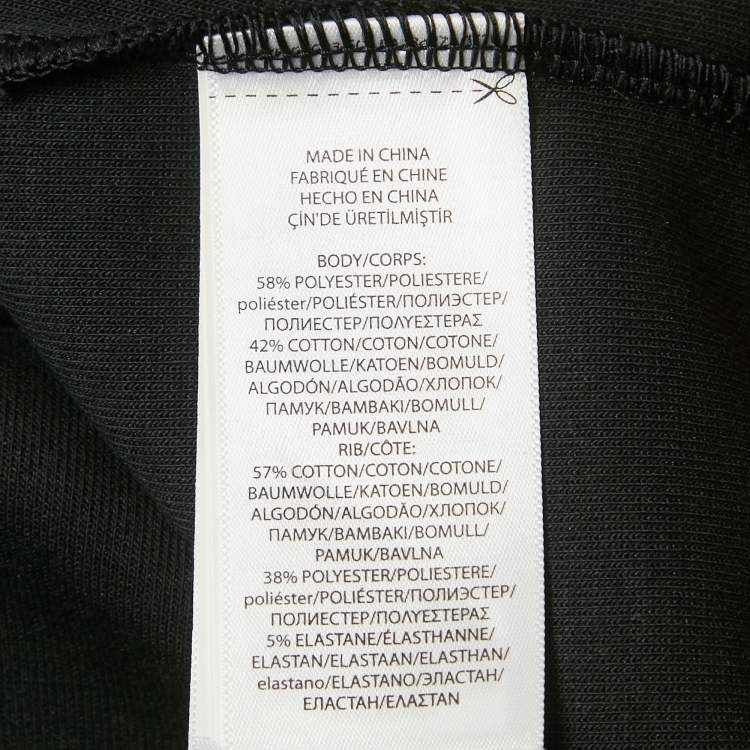 Pre Owned Polo Ralph Lauren Black P-Wing Patch Cotton Blend Sweatshirt S