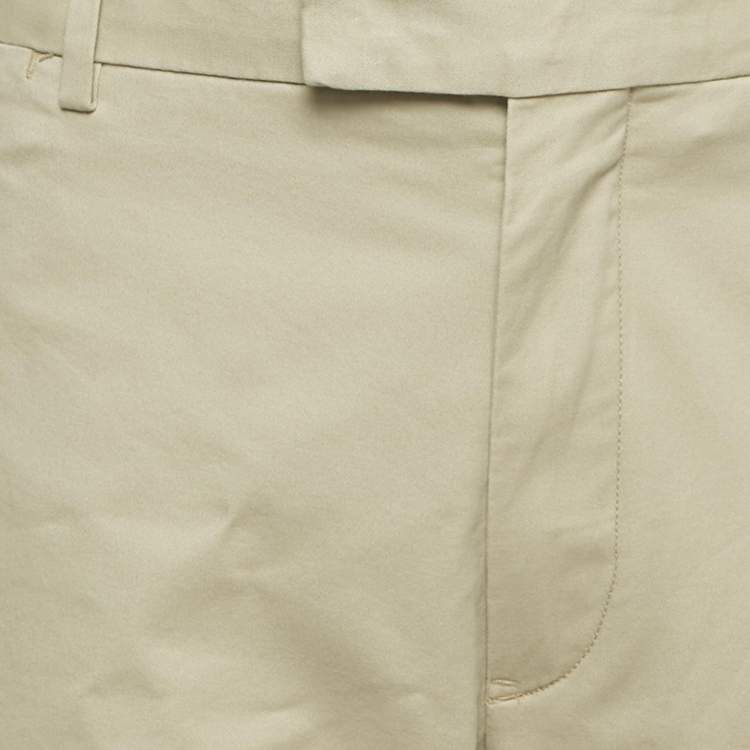 Pre Owned Polo Ralph Lauren Beige Cotton Stretch Slim Fit Pants XXXL