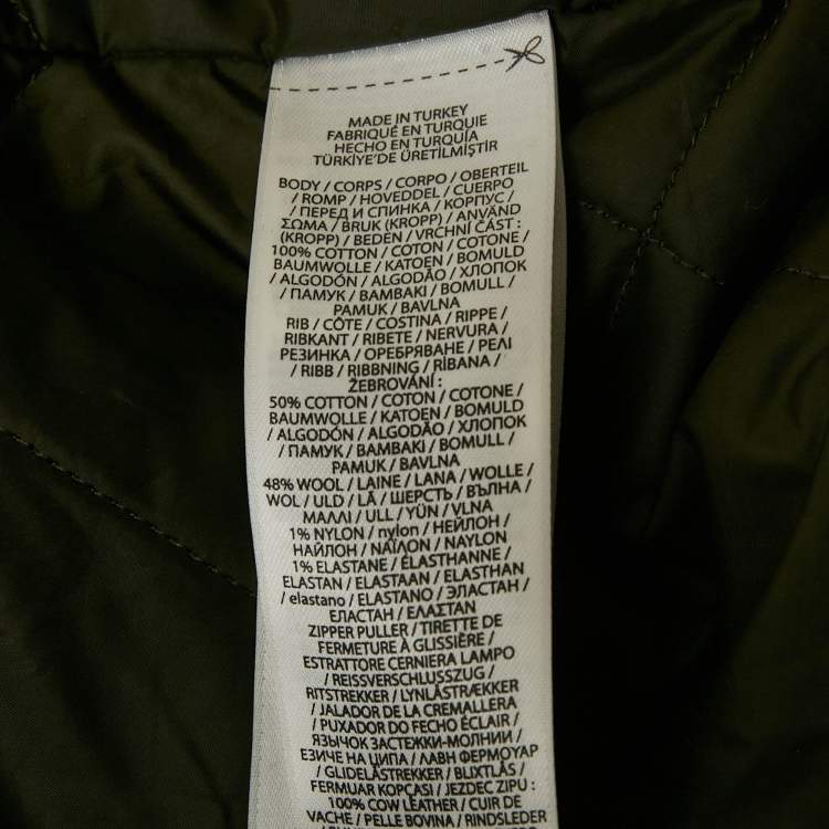 Pre Owned Polo Ralph Lauren Brown Cotton Zip Front Jacket XXL