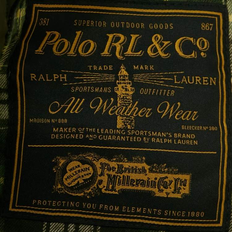 Pre Owned Polo Ralph Lauren Brown Cotton Zip Front Jacket XXL