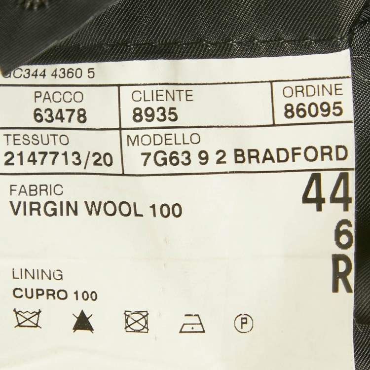 Pre Owned Polo by Ralph Lauren Grey Pinstripe Wool Bradford Suit XXL