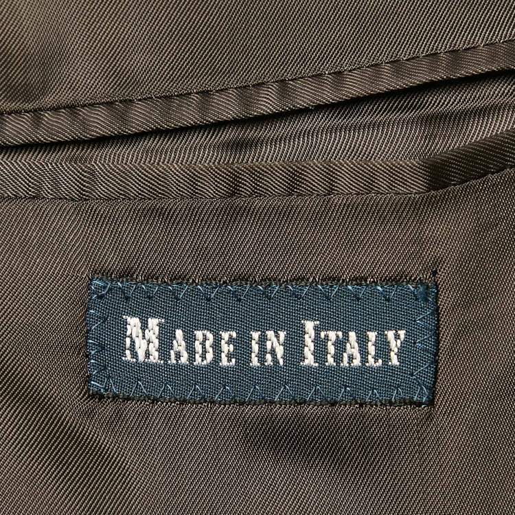 Pre Owned Polo by Ralph Lauren Charcoal Grey PinStriped Wool Regular Fit Suit XXS