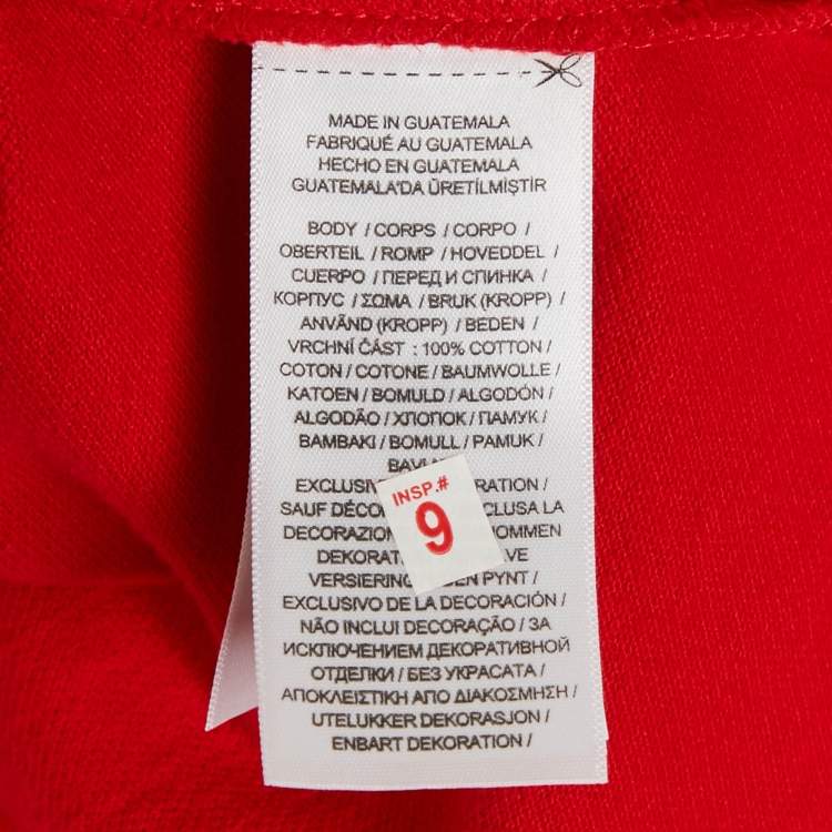 مملوكة مسبقًا Polo Ralph Lauren Red Cotton Knit Polo T-Shirt 5XL