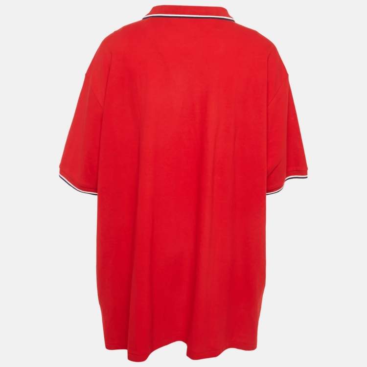مملوكة مسبقًا Polo Ralph Lauren Red Cotton Knit Polo T-Shirt 5XL
