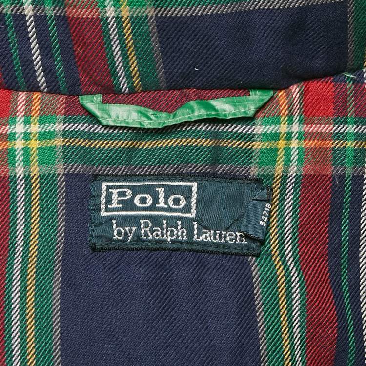 Pre Owned Polo Ralph Lauren Green Nylon Applique Detail Down Vest M
