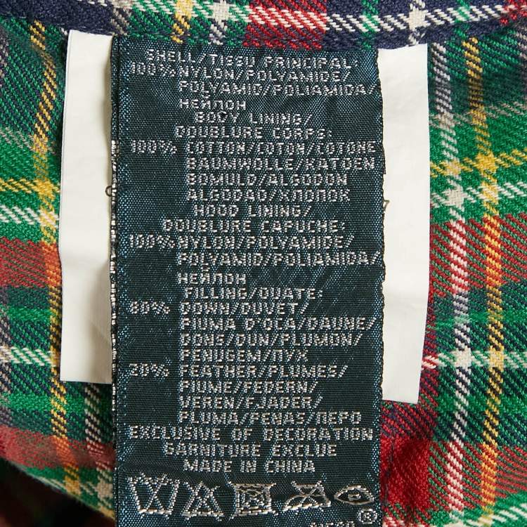 Pre Owned Polo Ralph Lauren Green Nylon Applique Detail Down Vest M