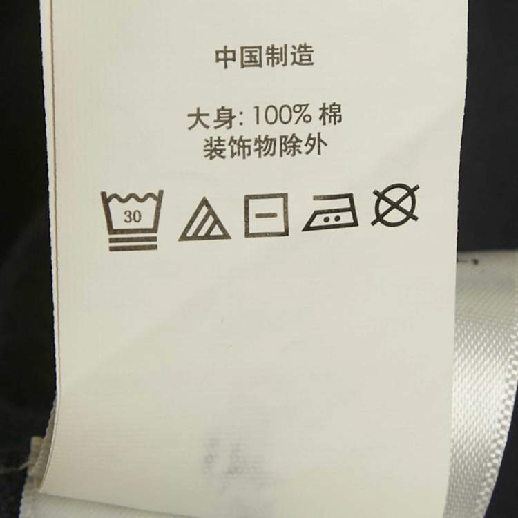 Pre Owned Polo Ralph Lauren Navy Blue Cotton Knit V-Neck Sweater L