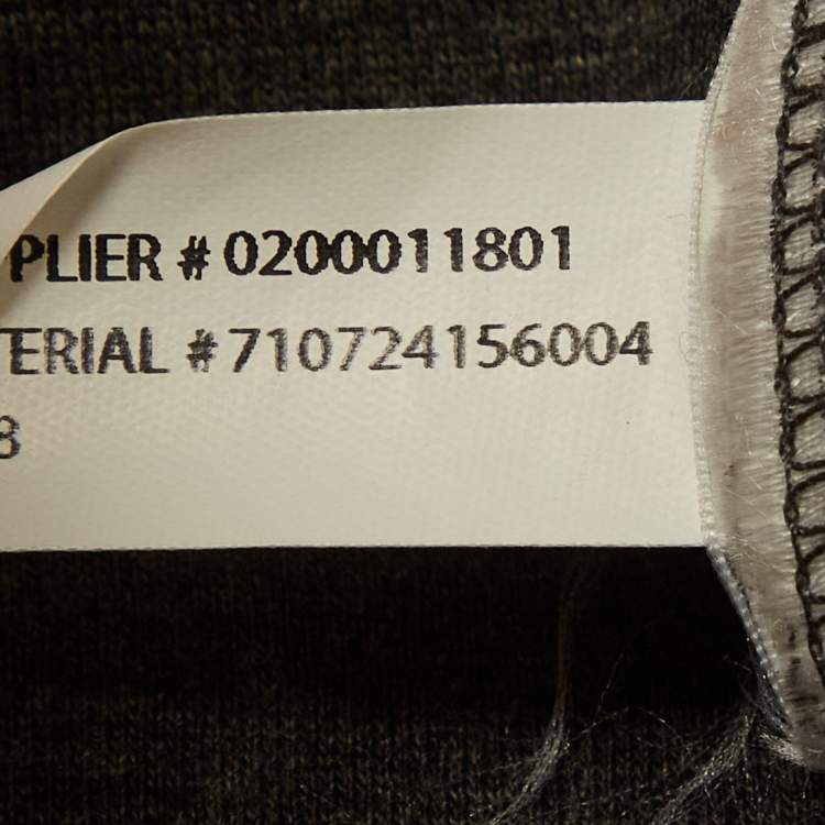 Pre Owned Polo Ralph Lauren Grey Wool Blend Zip-Up Jacket XS