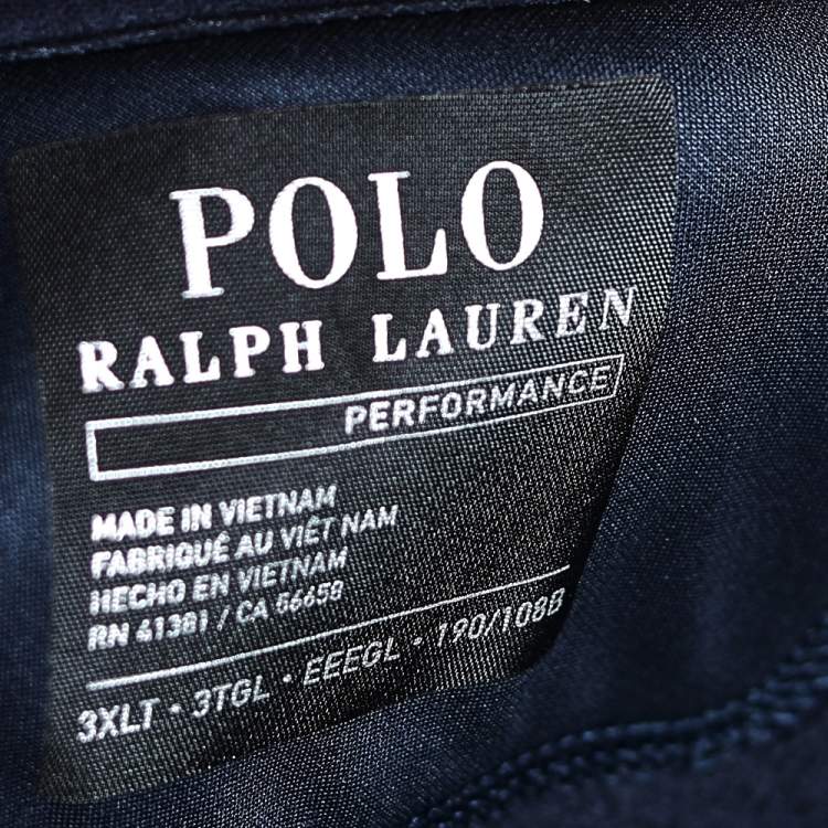 Pre Owned Polo Ralph Lauren Navy Blue Fleece Sleeveless Vest 3XL