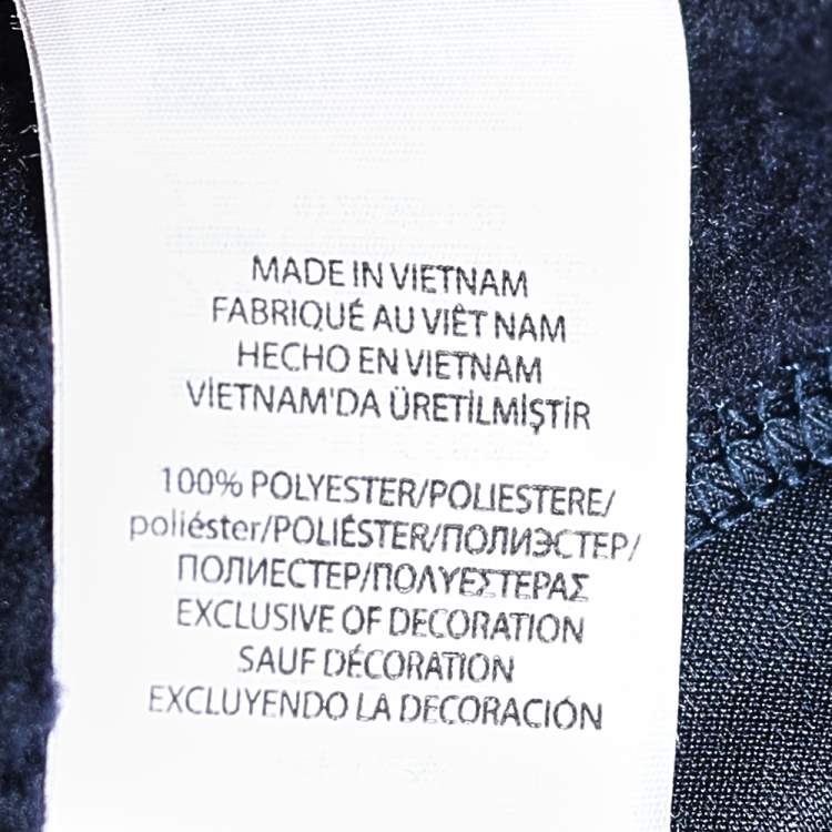 Pre Owned Polo Ralph Lauren Navy Blue Fleece Sleeveless Vest 3XL