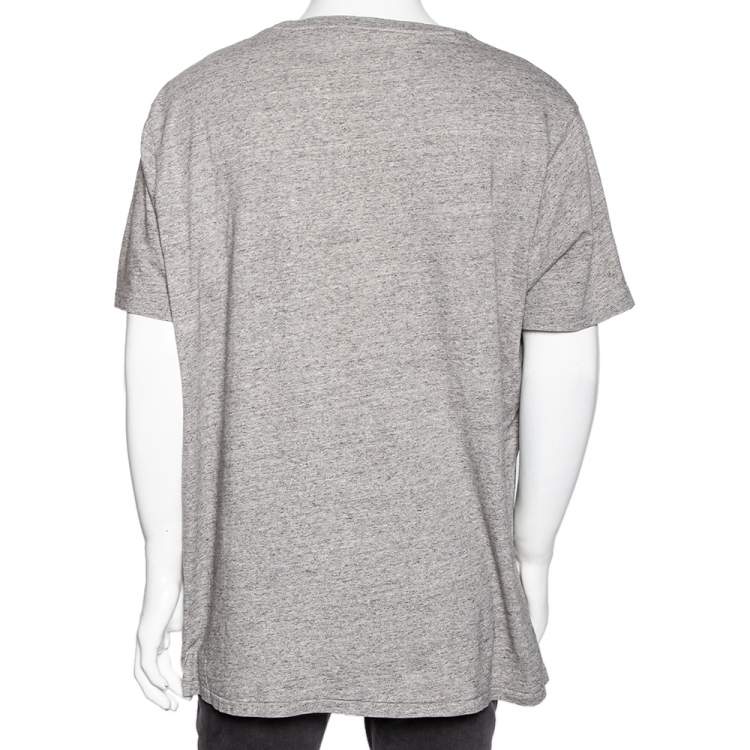 Pre Owned Polo Ralph Lauren Grey Cotton Custom Slim Fit T-Shirt XXL