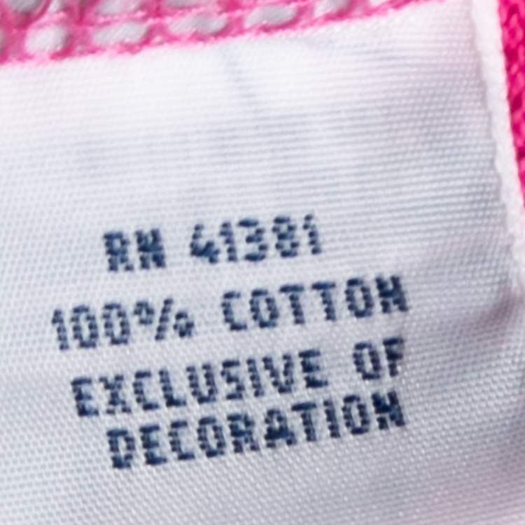 Pre Owned Polo Ralph Lauren Pink Cotton Pique Custom Fit Polo T-Shirt M