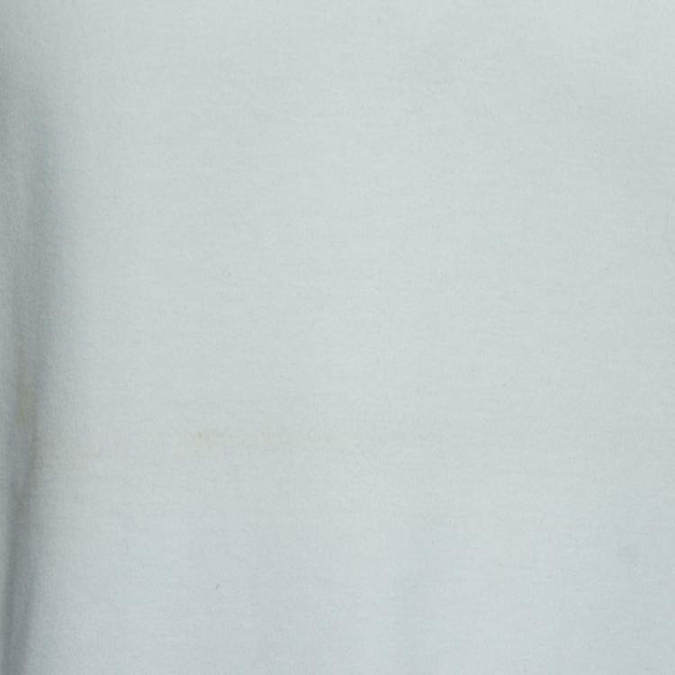 Pre Owned Polo Ralph Lauren White Cotton Polo T-Shirt L