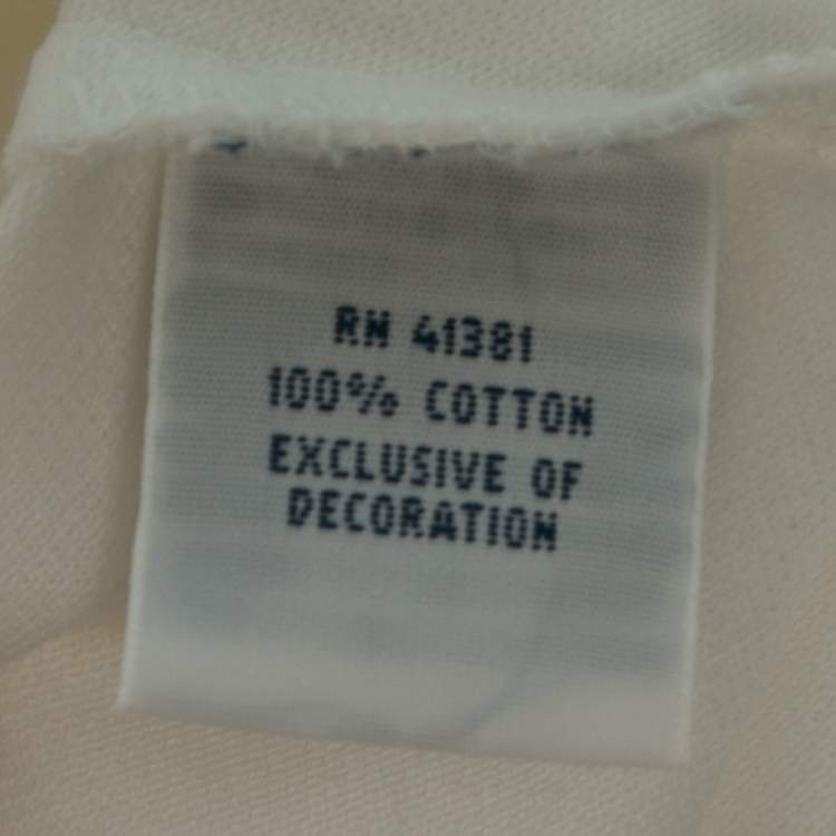 Pre Owned Polo Ralph Lauren White Cotton Pique Short Sleeve Polo T-Shirt XL