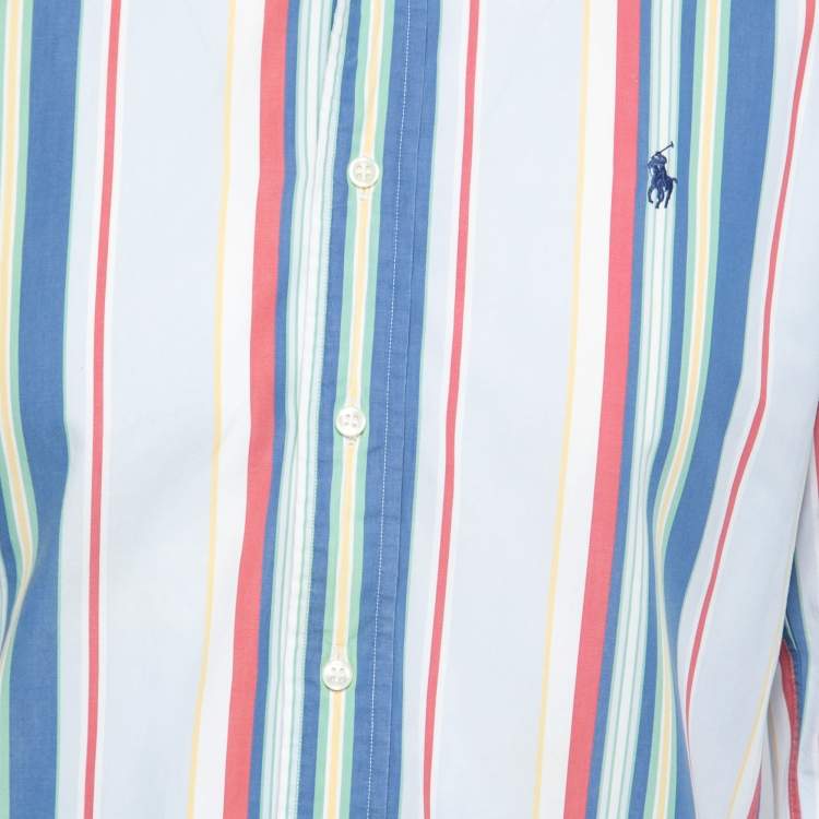 Pre Owned Polo Ralph Lauren Multicolor Striped Cotton Button Down Shirt S