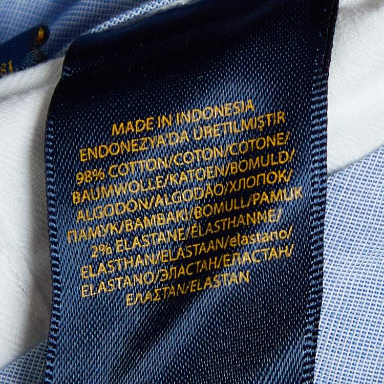 Pre Owned Polo Ralph Lauren White Cotton Stretch Slim Fit Trousers XL