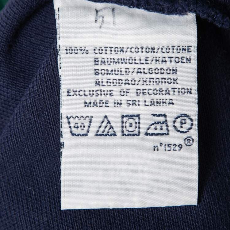 Pre Owned Polo Ralph Lauren Colorblock Cotton Pique Custom Fit Polo T-Shirt M