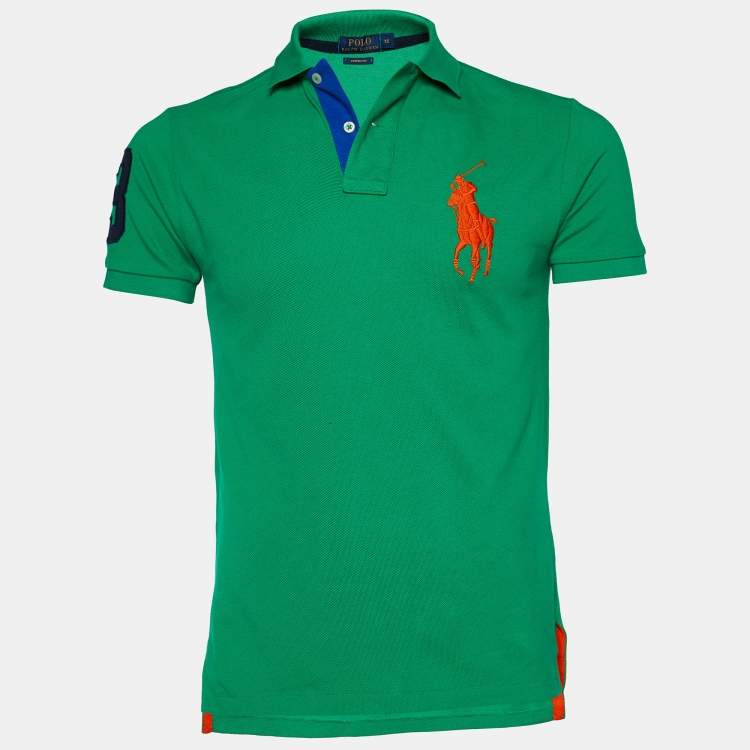 Pence Hoe dan ook portemonnee Polo Ralph Lauren Green Cotton Pique Polo T-Shirt XS Polo Ralph Lauren | TLC