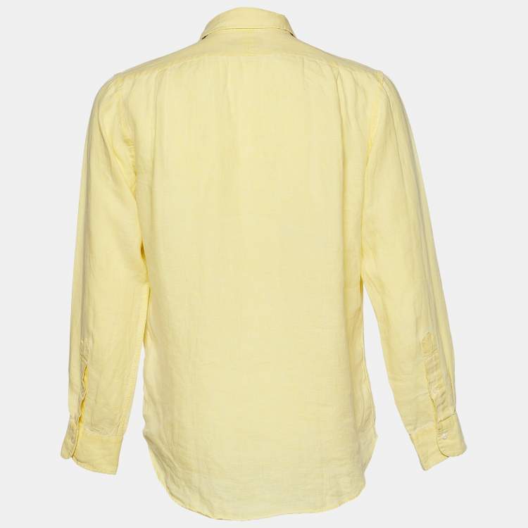 Preloved Men's Shirt - Yellow - M