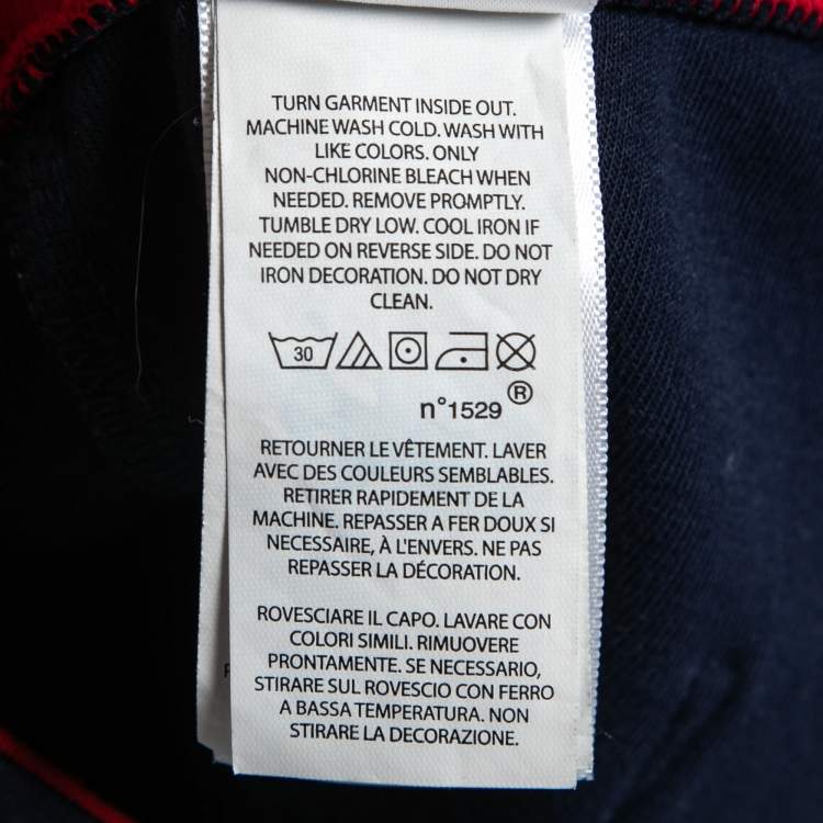 Pre Owned Polo Ralph Lauren Navy Blue Cotton Logo Bear Printed Shorts L