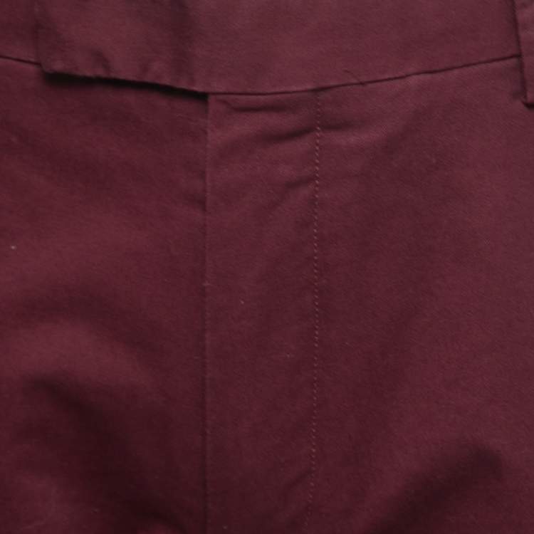 مملوكة مسبقًا Polo Ralph Lauren Burgundy Stretch Cotton Chinos M
