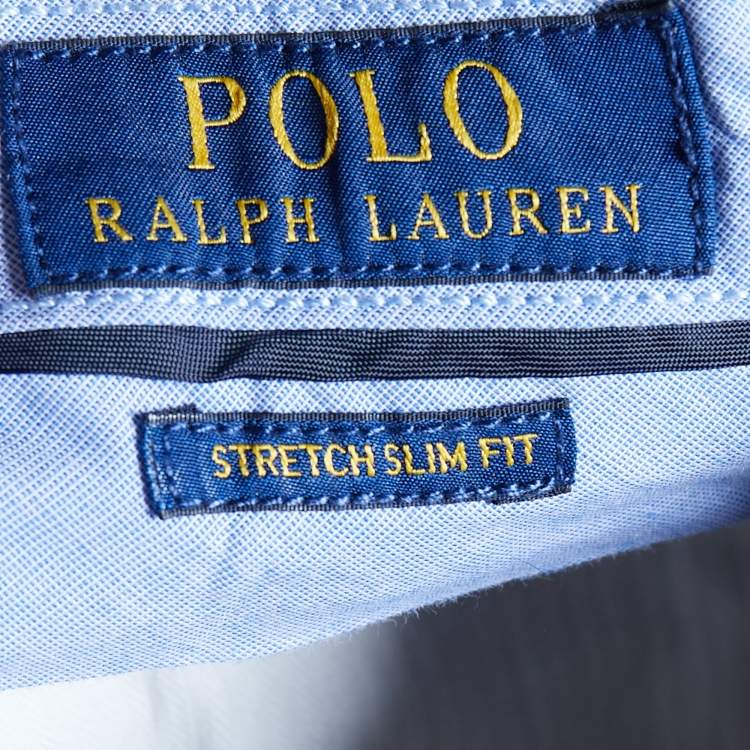 Pre Owned Polo Ralph Lauren Beige Cotton Elasticized Waist Pants M