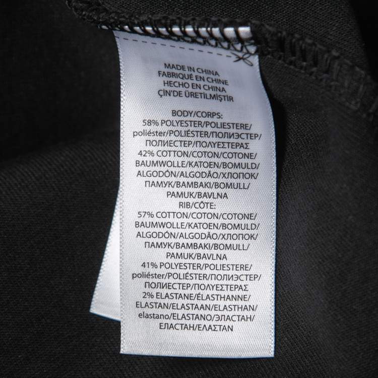 Pre Owned Polo Ralph Lauren Black Knit Zip Front Hooded Jacket XXL
