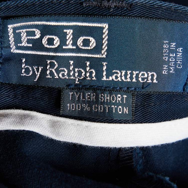 Pre Owned Polo Ralph Lauren Navy Blue Cotton Tyler Shorts 3XL