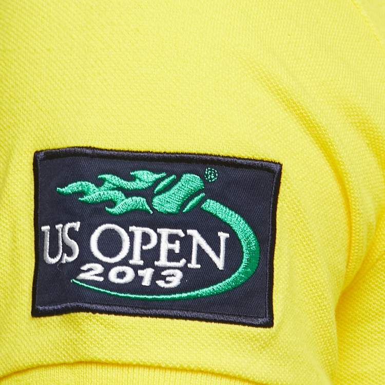 Pre Owned Polo Ralph Lauren Yellow Cotton Pique Custom Fit Polo T-Shirt S