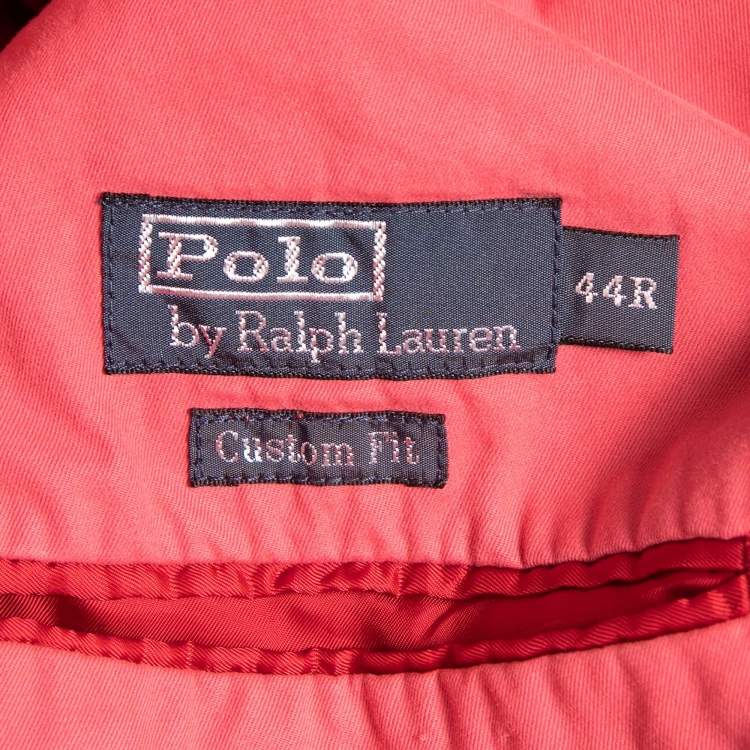 Pre Owned Polo Ralph Lauren Pink Cotton Single Breasted Sport Jacket XXL