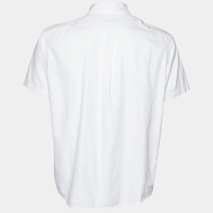 Pre Owned Polo Ralph Lauren White Cotton Button Front Shirt XL