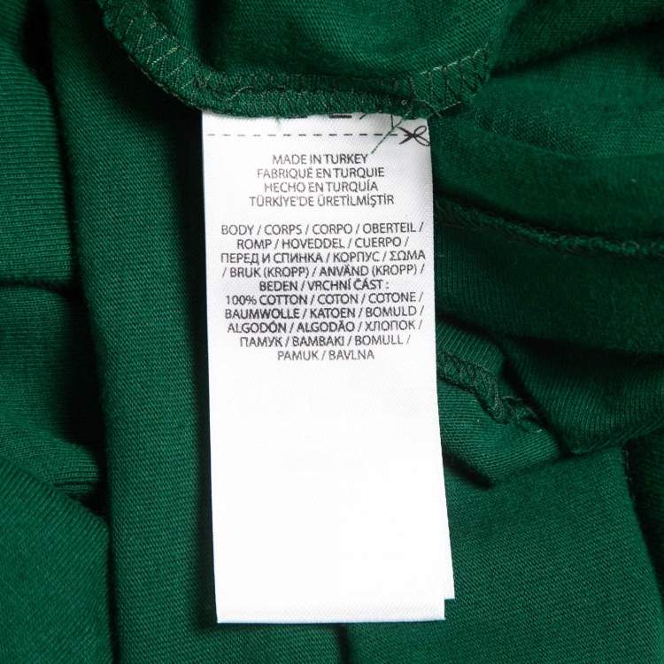مملوكة مسبقًا Polo Ralph Lauren Green Polo Bear Print Cotton Half Sleeve T-Shirt S