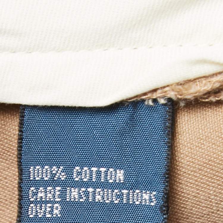 Pre Owned Polo Ralph Lauren Beige Cotton Chino Trousers L