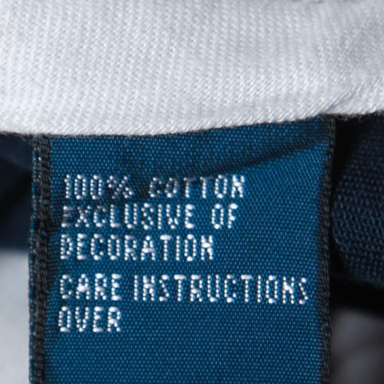 Pre Owned Polo Ralph Lauren Navy Blue Cotton Straight Fit Pants M