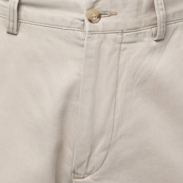 Pre Owned Polo Ralph Lauren Beige Cotton Classic Fit Pants L