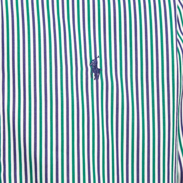 Pre Owned Polo Ralph Lauren Multicolor Striped Cotton Full Sleeve Shirt L