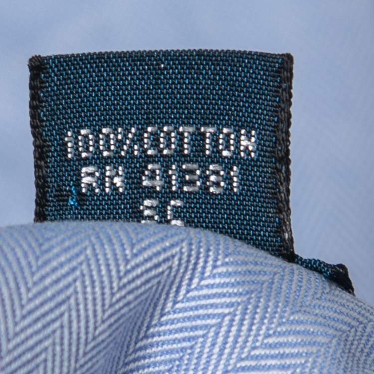 Pre Owned Polo Ralph Lauren Blue Cotton Button Down Classic Fit Full Sleeve Shirt S