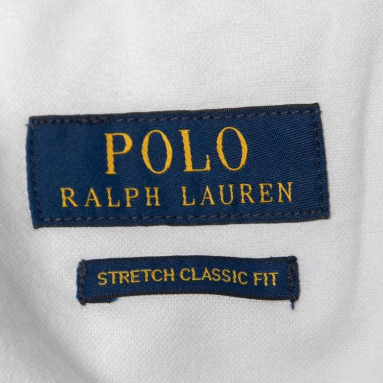 Pre Owned Polo Ralph Lauren Beige Cotton Hawaiian Embroidered Shorts M