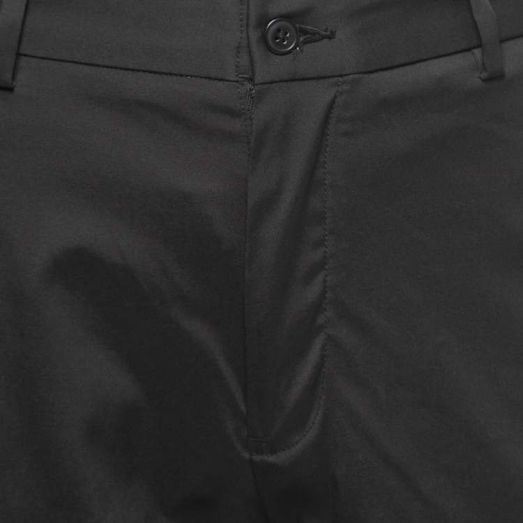 مملوكة مسبقًا Polo Ralph Lauren Black Synthetic Stretch Classic Fit Shorts M