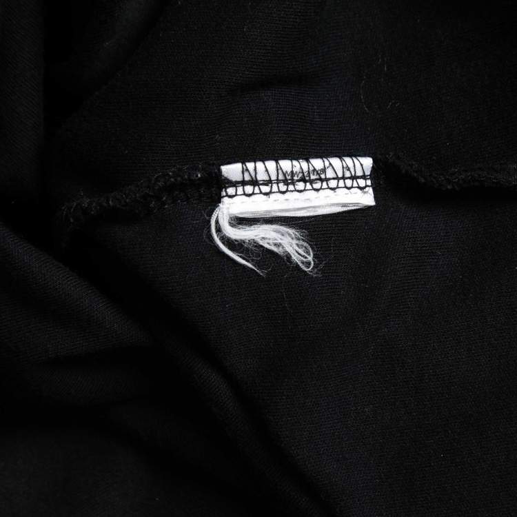 Pre Owned Polo Ralph Lauren Black Cotton Knit Polo T-Shirt L