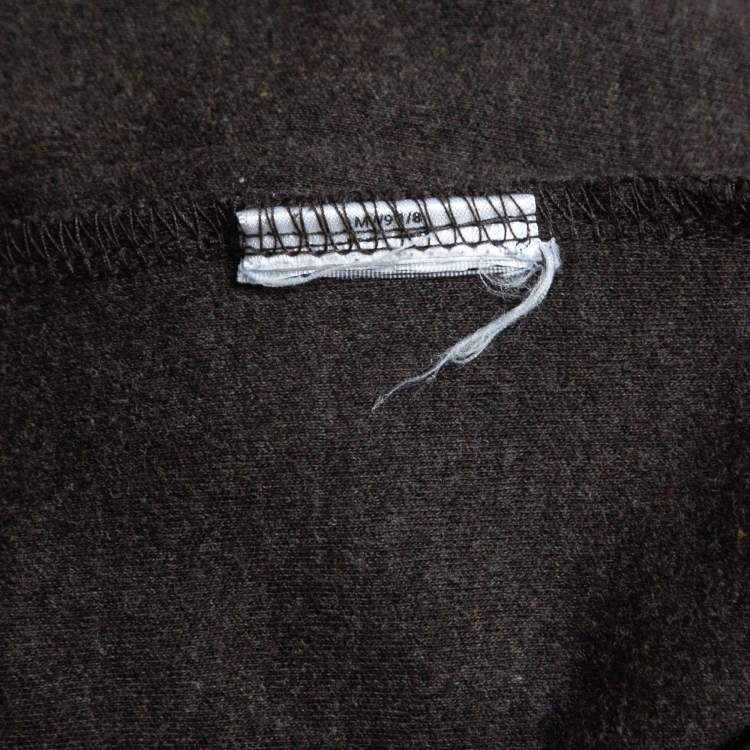 Pre Owned Polo Ralph Lauren Brown Cotton Knit Polo T-Shirt L