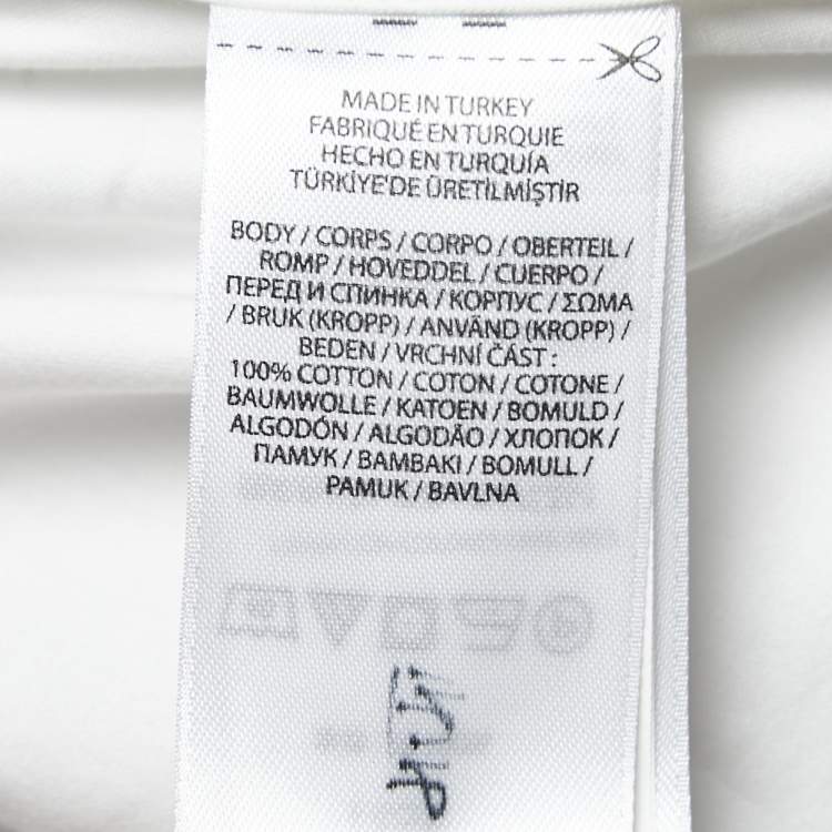 Pre Owned Polo Ralph Lauren White Cotton Button Front Shirt L