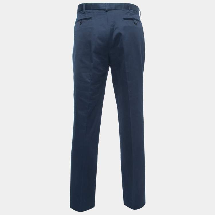 Buy RAYMOND Dark Blue Mens 4 Pocket Self Printed Formal Trousers | Shoppers  Stop
