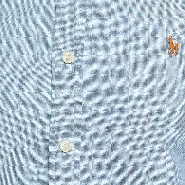 Pre Owned Polo Ralph Lauren Blue Cotton Buttoned Front Shirt S