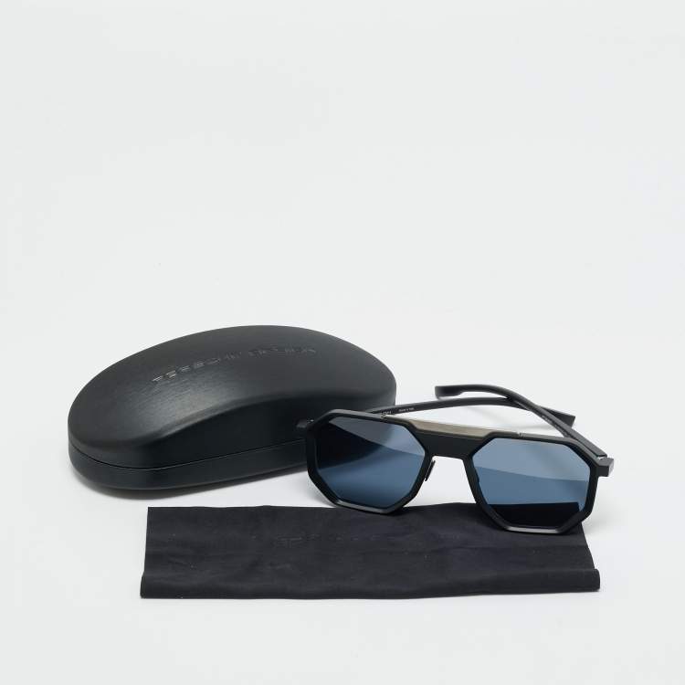 Pre Owned Porsche Design Black P'8981 Square Sunglasses