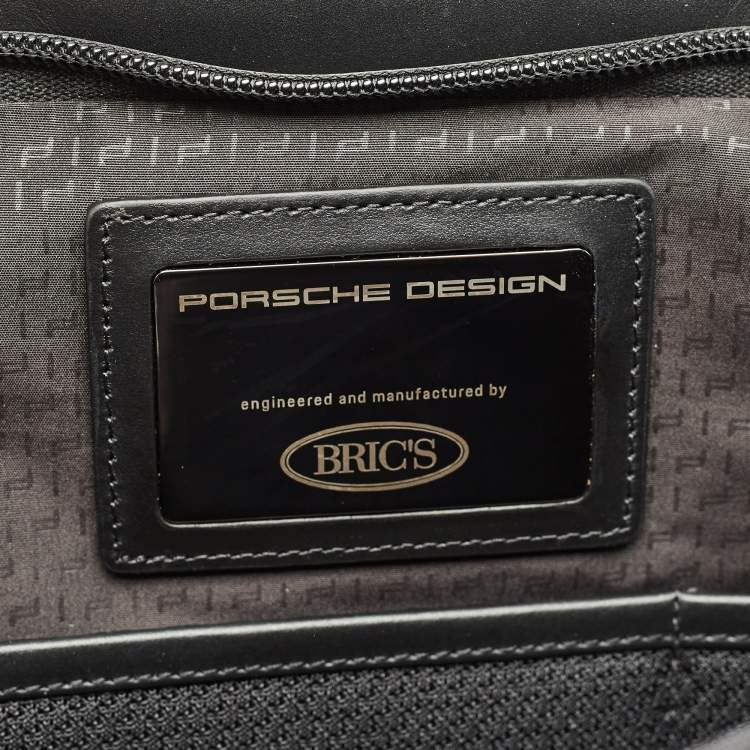 Pre Owned Porsche Design Black Nylon Medium Roadster Briefcase